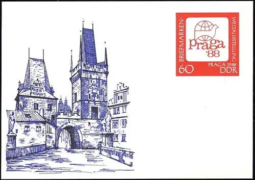 P 99 Praga 1988 60 Pf, frais de port