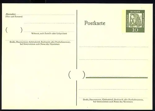 P 51 - Dürer 10 Pf Antiqua **