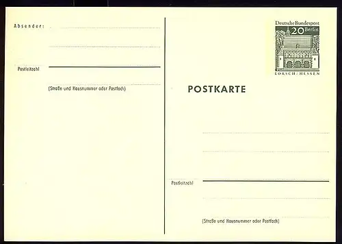 P 71 - Constructions 20 Pf, frais de port **