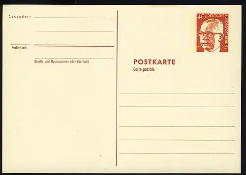 P 84 - Hinemann 40 Pf, **