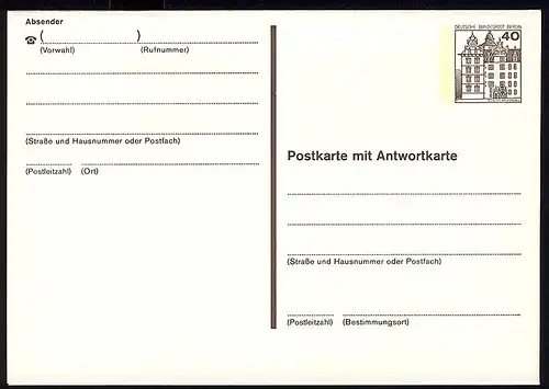 P 124 II - BuS 40/40 Pf Letterset **