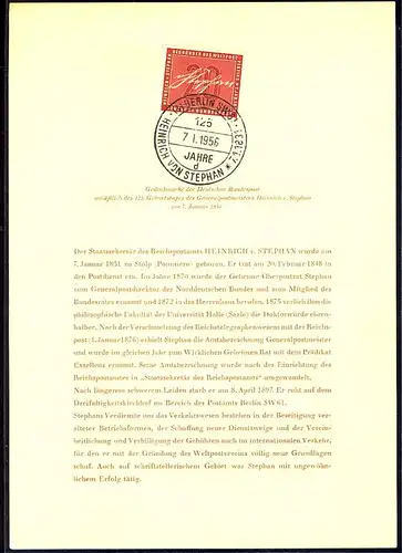 Berlin-ETB numéro 1 Stephan, lettre de cachet d, examiné Schlegel BPP