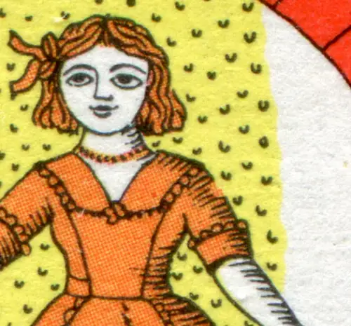 540I Glücksmarie mit PLF I Kerbe im rechten Arm, Feld 12, postfrisch **