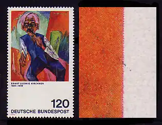 823III Kirchner: schwarzer Strich rechts oben, Feld 5, **