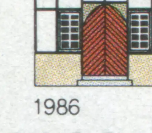 1271I Bad Hersfeld mit PLF I gebrochene 6 in 1986, Feld 33 ** postfrisch