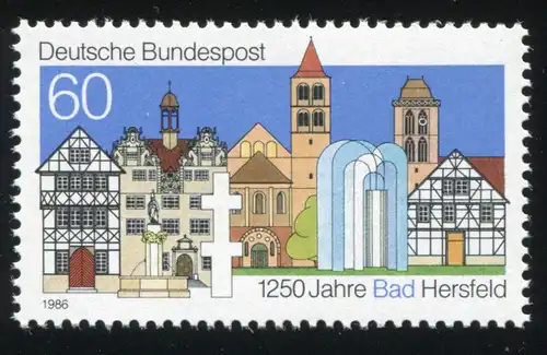 1271I Bad Hersfeld avec PLF I cassé 6 en 1986, champ 33 ** post-fraîchissement