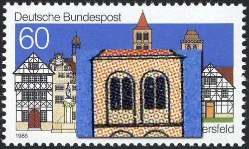 1271III Bad Hersfeld avec PLF III cadre de la tour de l'église cassé, champ 39, **