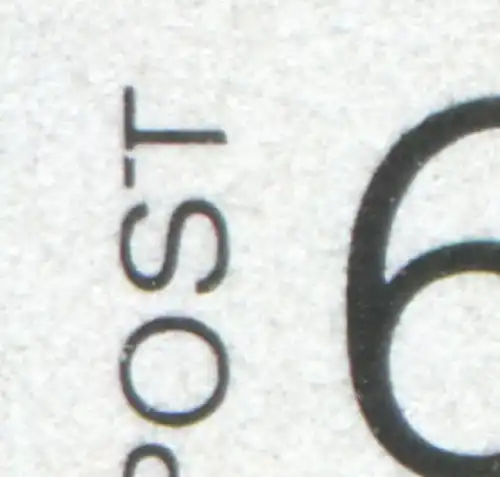 1395I Bethel mit PLF I gebrochener Querbalken des T in BUNDESPOST, Feld 6, **