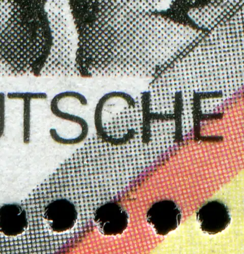 Block 22I Grenzöffnung mit MICHEL-PLF I Punkte im C von DEUTSCHE, **