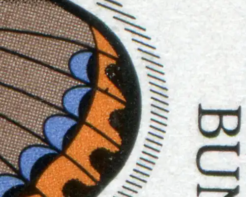 1515 Jugend 70 Pf mit PLF Punkt im rechtem Flügel, Feld 17, **