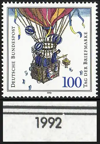 1638 T.d.M. 1992 mit PLF Rahmenkerbe rechts über der Jahreszahl, Feld 20, **