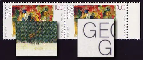 1656I Grosz: Paar mit 2 PLF braune Flecken & Kerbe im G, Feld 19 und 20 **