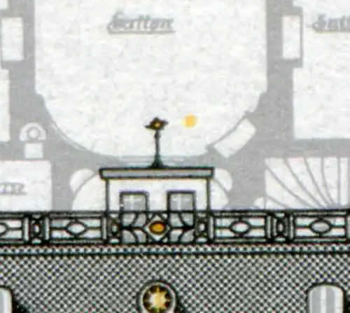 1913II Brühl mit PLF II: gelber Fleck rechts neben der Fahnenstange, Feld 1, **