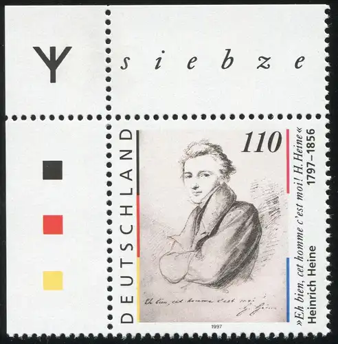 1962 Heine 1ère édition: coin en haut à gauche avec des signes de rune **