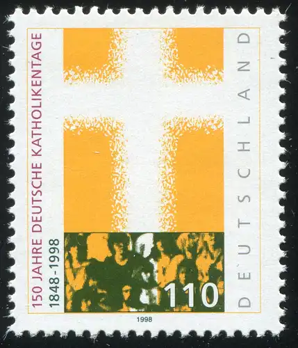 1995I Katholikentag mit PLF I kurze/schräge 1 in 1998, Feld 7 **