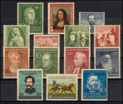 148-161 année de l'Etat de 1952 complète, frais de port **