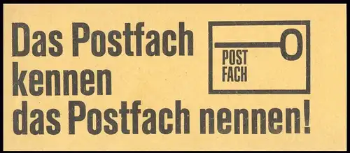 12buI MH Brandenburger Tor / Postfach - RLV III, ** Postfreich
