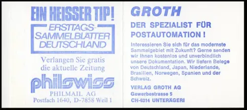 22Il MH BuS Philmail/Groth Variante a - mit ZB, postfrisch **
