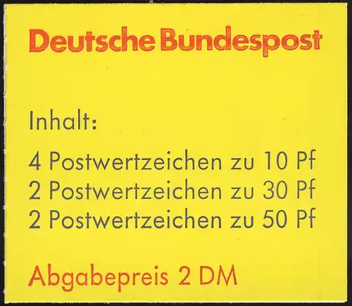 22Iq MH BuS DBZ Buchdruck Variante a - postfrisch