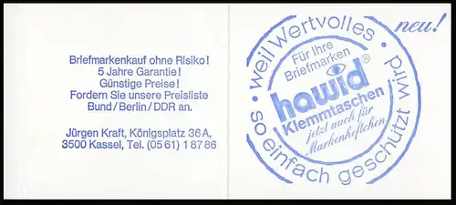22It MH BuS 1980 Buchdruck - postfrisch