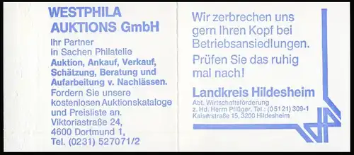 22Iw MH BuS 1980 Buchdruck - postfrisch