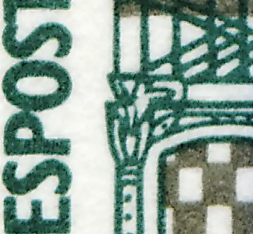 26a MH avec PLF II: décoration d'angle cassée, champ 3, avec poutres de comptage **