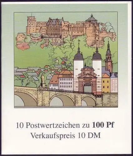 33 MH Heidelberg, Versandstellen-Stempel VS-O Berlin 18.7.1996