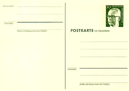 P 106 Heinemann 30/30 Pf Punktzeilen ** wie verausgabt