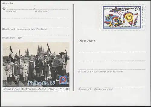 PSo 19 Briefmarken-Messe PHILATELIA Köln 1989, **