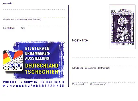 PSo 70 OSTROPA République tchèque Münchberg 2000, frais de port comme dépensé **