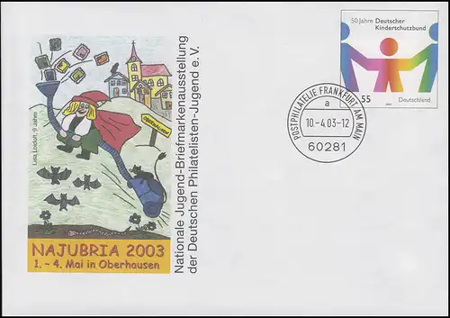 USo 57 NAJUBRIA 2003 & Kinderschutzbund, VS-O Frankfurt 10.4.2003