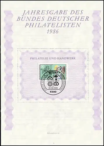 BDPh-Jahresgabe 1986 Jugendhilfe Augenoptiker