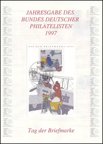 BDPh-Jahresgabe 1997 Tag der Briefmarke Posttransport