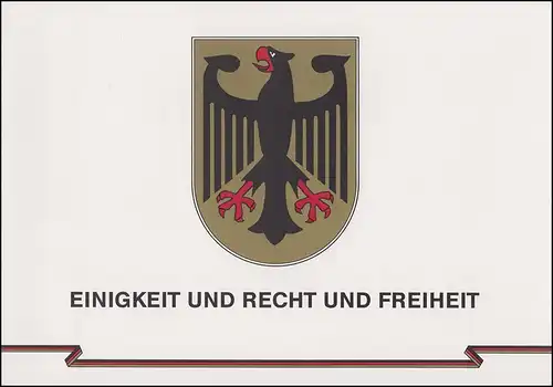 1481-1482 EB 2/1990 Grenzöffnung  mit PLF Block 22II: gelber Strich im Rot