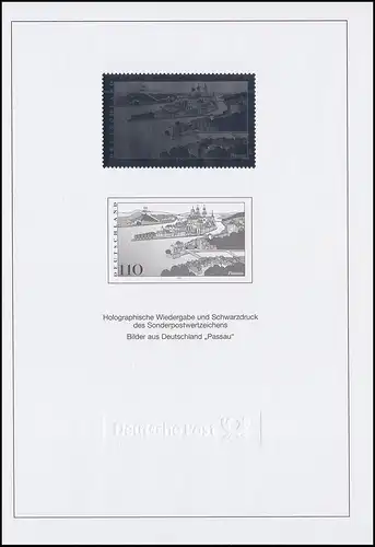 Schwarzdruck aus JB 2000 Passau + Hologramm SD 23