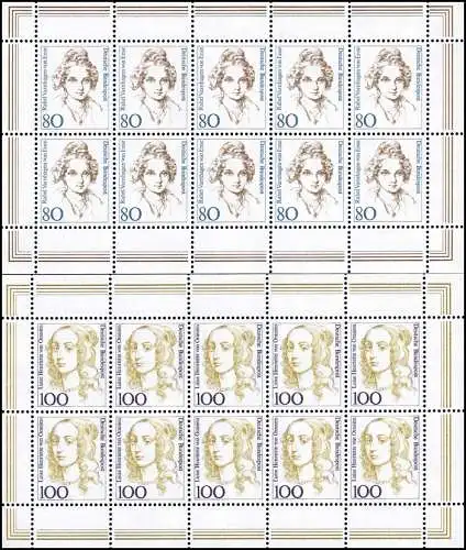 1755-1756 Femmes 80/100 Pf, taux de 10 boom **