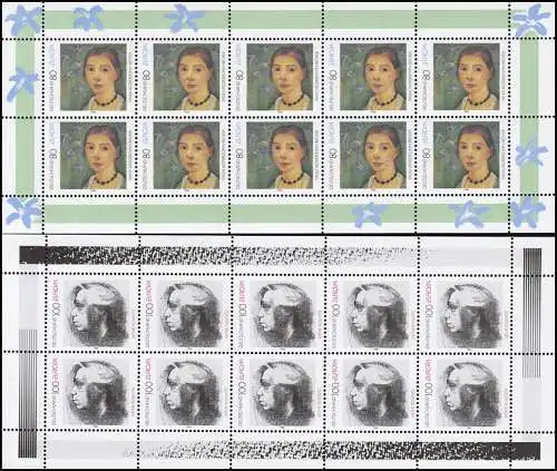 1854-1855 Europa / CEPT: Modersohn-Becker / Kollwitz, 10er-Bogen-Satz **