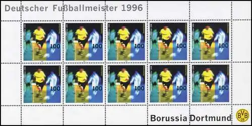 1879 Fußballmeister Borussia Dortmund - 10er-Bogen **
