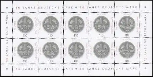 1996 Deutsche Mark / D-Mark - 10er-Bogen **