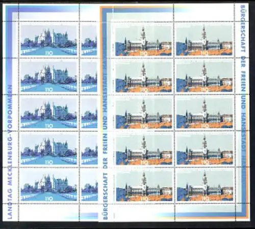 2036-2037 Parlements Hambourg et Schwerin - 10e taux de boom **