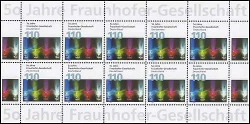 2038 Fraunhofer Gesellschaft im 10er-Bogen ** postfrisch