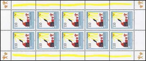 2062 SOS-Kinderdorf - 10er-Bogen, postfrisch **