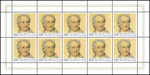 2073 Johann Wolfgang von Goethe - Bogen 10 **