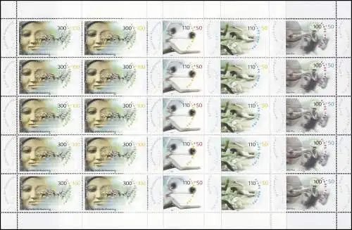 2094-2097 Sporthilfe: Sport und Frieden - 10er-Bogen-Satz **