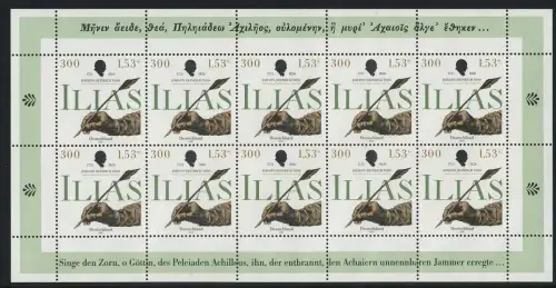 2170 Schriftsteller Johann Heinrich Voß - 10er-Bogen, **