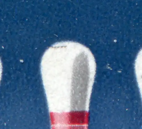 1238 Sport 80 Pf mit PLF schwarze Punkte oben im 4. Kegel, Feld 4, **