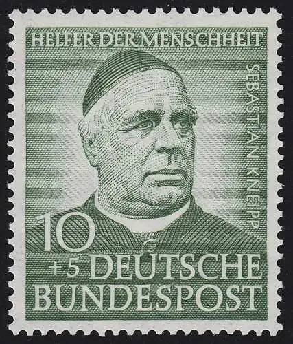 174Y Wofa 10 Pf mit Wasserzeichen 4Y, postfrisch ** geprüft BPP