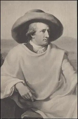 108-110 Goethe sur la carte anniversaire Goethe anniversaire correspondant SSt 28.8.1949