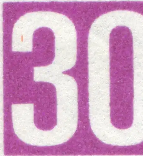 553 Handwerk mit PLF roter Strich oben im Bogen der 3 von 30, Feld 12, **