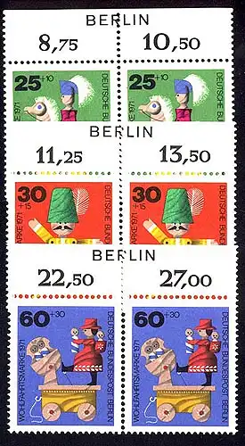 413-415 Wofa 1971 mit BERLIN-Zudruck **